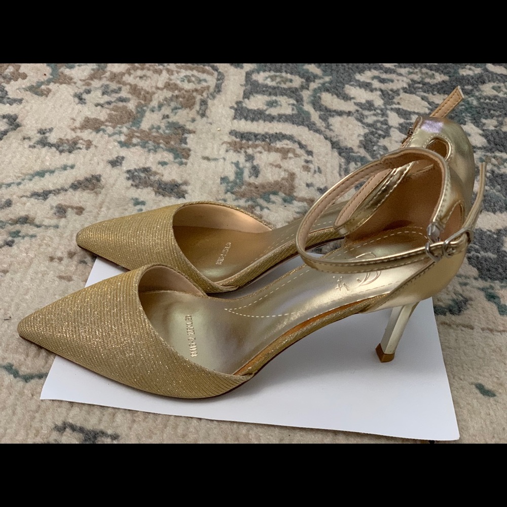 Gold High Heels